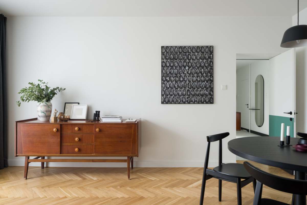 combinar muebles vintage con modernos