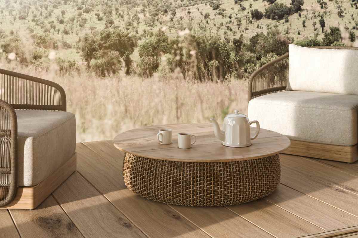 combinar muebles de exterior e interior