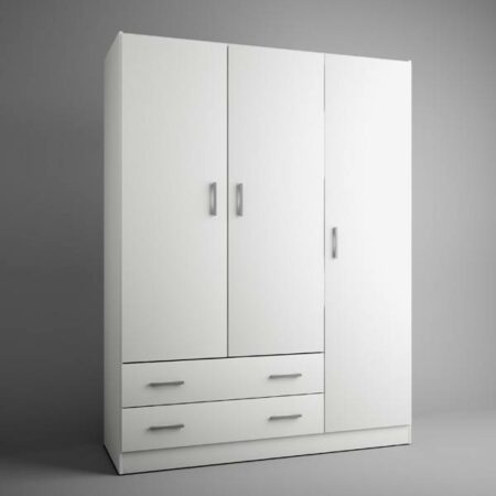 Armario 3 puertas 2 cajones eco