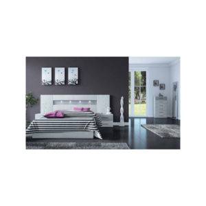 Dormitorio Charlotte cabecero rectangular con tira de LED