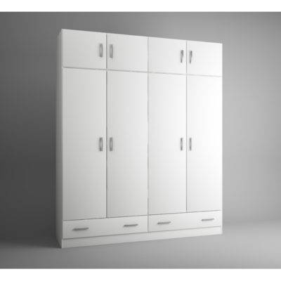 Armario 4 puertas 2 cajones eco con altillo