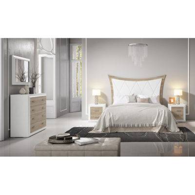 Dormitorio Adele cabecero rombos