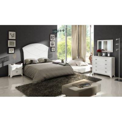 Dormitorio Adele cabecero con pespuntes