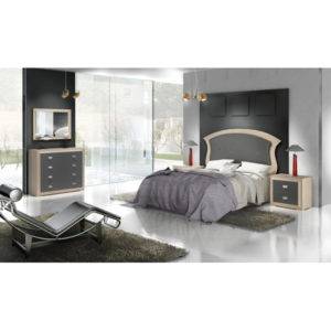 Dormitorio Adele cabecero en pico con botones