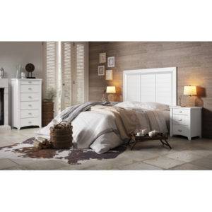 Dormitorio Alison cabecero liso con detalles