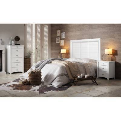 Dormitorio Alison cabecero liso con detalles